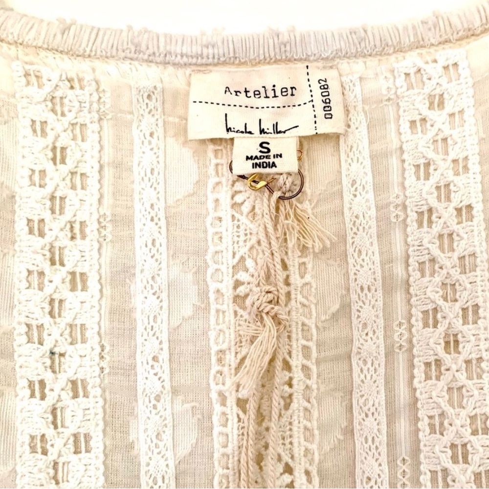 ❤️ NICOLE MILLER ❤️ RARE LIMITED EDITION COLLECTION GORGEOUS SEXY CREAM DRESS . - Picture 3 of 8